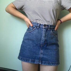 3/35 Vintage style high waisted denim skort 28